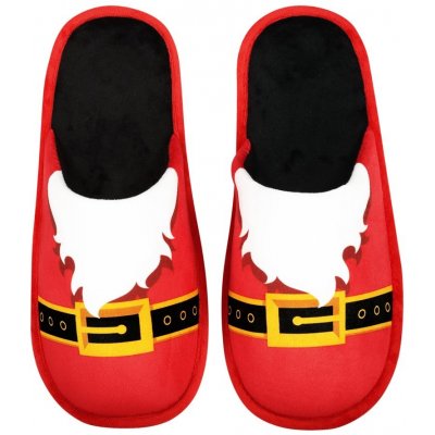 Frogies Santa pánske pantofle černá krémová červená – Sleviste.cz