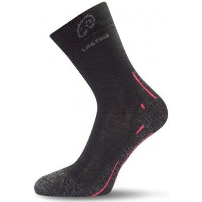 Lasting Merino ponožky WHI900 černé – Zboží Mobilmania