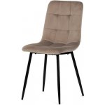 Autronic CT-281 CRM4 krémová sametová látka nohy černý kov – Zbozi.Blesk.cz