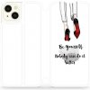 Pouzdro a kryt na mobilní telefon Apple Mobiwear flip Apple iPhone 15 Plus - M046P Be yourself