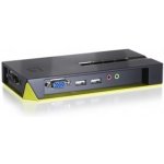 LevelOne KVM-0421 4-Port USB KVM Switch with Audio (Black Edition) - včetně kabelů – Zboží Živě
