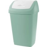Tontarelli Odpadkový koš 15 l Aurora zelená/bílá – Sleviste.cz