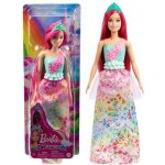 Barbie Kouzelná princezna růžové vlasy a zelená korunka – Zboží Dáma