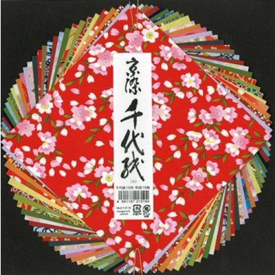 NipponCEC Japonský origami papír Kyozomechiyogami 15x15 cm 30 listů – Zboží Dáma