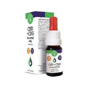 Zelená země CBD 5% + CBG 2% konopný olej 10 ml