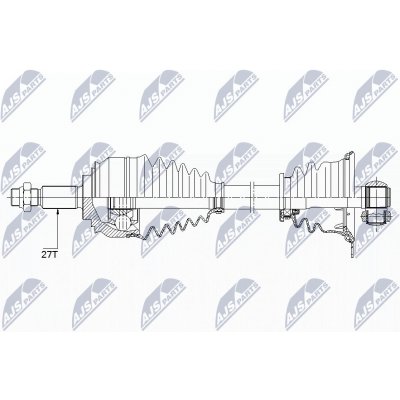 Hnací hřídel NTY NPW-RE-153 | Zboží Auto