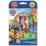 Jiri Models Fixy foukací 6ks se šablonami pro kluky Tlapková patrola/Paw patrol v krabičce 12x19cm – Zboží Mobilmania