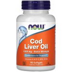 Now Foods Cod Liver Oil olej z tresčích jater 1000 mg x 90 softgel kapslí – Hledejceny.cz