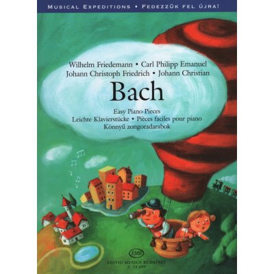 BACH Easy Piano Pieces snadné klavírní skladby synů J.S.Bacha