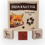 Lesní svět razítka Stopy zvěře 9 kusů – Zboží Dáma