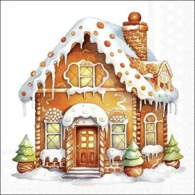 Ambiente Europe BV ubrousek 33x33cm Perníková chaloupka – Zboží Dáma