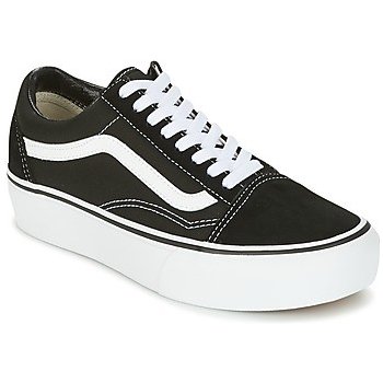 Vans semišové tenisky na platformě Old Skool černé