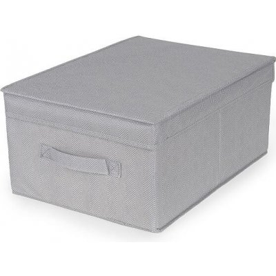 Skládací úložná krabice - karton box Compactor Wos 30 x 43 x v.19 cm, šedá – Zbozi.Blesk.cz