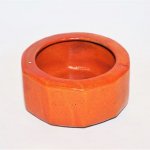 Raku Kadidelnice keramická miska VII./oranžová – Zboží Dáma