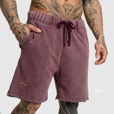 Iron Aesthetics Pánské kraťasy X Washed burgundy – Hledejceny.cz