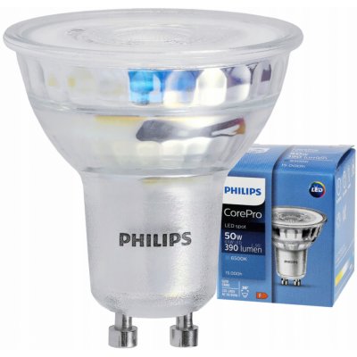 Philips LED žárovka GU10 4,6W - 390 Lm 36° - studená bílá - CorePro Premium – Hledejceny.cz