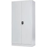 Manutan Expert, Kovová spisová skříň 185 x 90 x 40 cm, šedá/šedá – Zboží Dáma