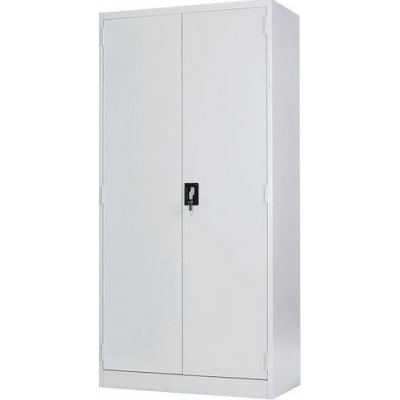 Manutan Expert, Kovová spisová skříň 185 x 90 x 40 cm, šedá/šedá – Zboží Dáma