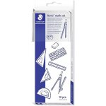 STAEDTLER Rýsovací sada kružítko pravítka pryž ořezávátko 557 10 – Sleviste.cz