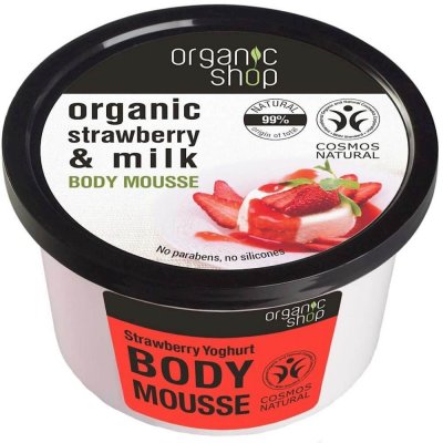 Organic Shop tělová pěna Jahodový jogurt 250 ml – Hledejceny.cz