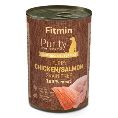 Fitmin Purity kuřecí s lososem pro štěňata 400 g – Zboží Mobilmania