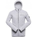 Alpine Pro pánský hřejivý svetr na zip ZEG 2 bílá – Sleviste.cz