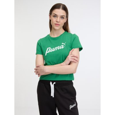 Puma ESS+ Script Tee W 67931586 archive green – Hledejceny.cz