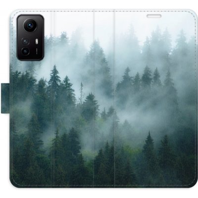 Pouzdro iSaprio Flip s kapsičkami na karty - Dark Forest Xiaomi Redmi Note 12S