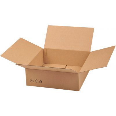 Eobaly.cz Kartonová krabice 3VVL klopová 400 x 400 x 150 mm 25 ks – Zboží Živě