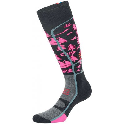 Picture Magical Neon Pink kompresní ponožky