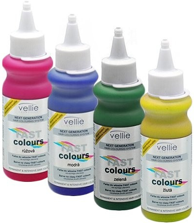 Vellie Fast Colours gelová barva na vlasy modrá 80 ml od 107 Kč - Heureka.cz