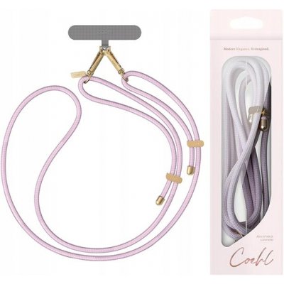 Šňůrka na krk UNIQ Coehl Laurel universal phone lanyard misty mauve – Zboží Dáma