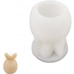 Manumi Silikonová forma na odlévání kreativní hmoty vajíčko s oušky nahoru 70x70x100 mm 1 ks – Sleviste.cz