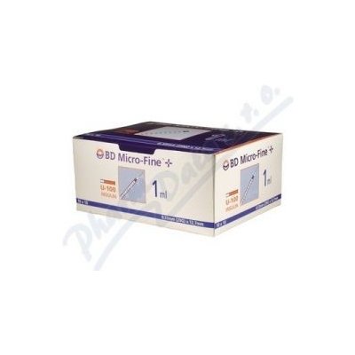 BD Injekční stříkačky insulinové 1 ml 100 ks U100 ins.set.M-F – Zboží Dáma