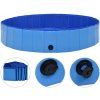 Bazény pro psy Nabytek XL Skládací bazén pro psy PVC modrý 160 x 30 cm