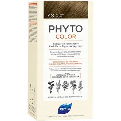 Phyto Color barva na vlasy bez amoniaku 7.3 Golden Blonde – Zboží Mobilmania