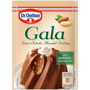 Dr. Oetker Gala puding Čokoláda s kousky mandlí 2 x 55 g