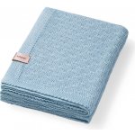 BABYONO Bambusová pletená deka Modrá – Zboží Dáma