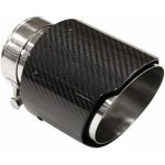 MTuning Koncovka tlumiče výfuku 101 mm, vstup 70 mm, karbonový lesk | Zboží Auto