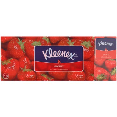 Kleenex papírové kapesníčky Strawberry 3-vrstvé 10x10 ks – Zboží Dáma Kleenex papírové kapesníčky Strawberry 3-vrstvé 10x10 ks – Zboží Dáma