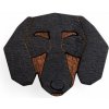 Brož BeWooden dřevěná brož ve tvaru psa Dachshund BR60