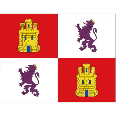 LIBEA, s.r.o. Kastilie a León vlajka Rozměr: 100×150 cm, Uchycení: Návlek na žerď – Hledejceny.cz