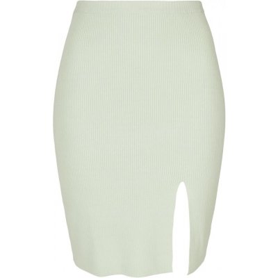 Ladies Rib Knit Skirt lightmint