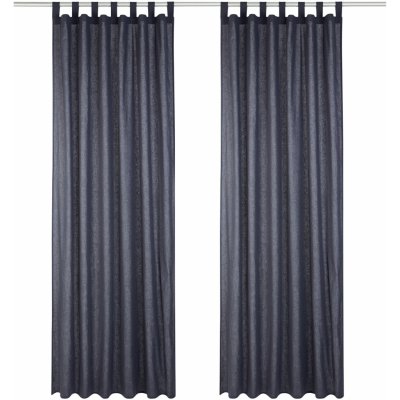 LIVARNO home Sada závěsů, 2dílná, 135 x 240 cm (antracitová) – Zboží Mobilmania