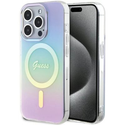 Guess iPhone 15 Pro Max IML Iridescent MagSafe purple – Zboží Mobilmania