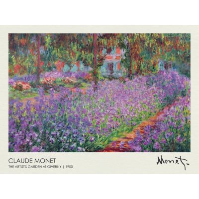 Obrazová reprodukce The Artist's Garden at Giverny (1900), Claude Monet, 40 × 30 cm – Zboží Dáma