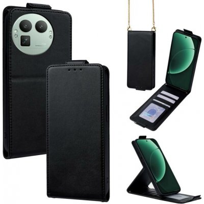 VSECHNONAMOBIL 139421 VERTICAL FLIP Vyklápěcí pouzdro pro Realme GT 8 Pro černé – Sleviste.cz