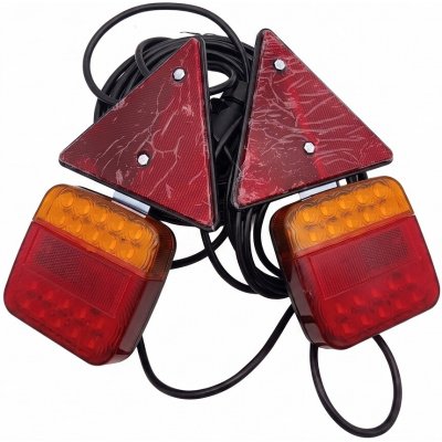 Světla koncová zadní Led přívěsného vozíku 7,5m + 2,5m, na šrouby s trojúheníkem – Hledejceny.cz
