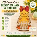 Velikonoční dřevěný stojánek na sladkosti kuřátko – Hledejceny.cz