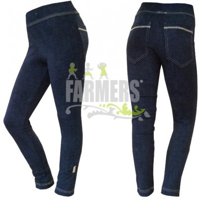Farmers dívčí legíny jeans blue s kapsami